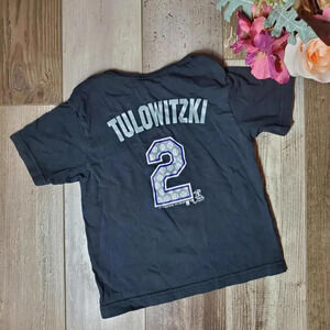 Colorado Rockies Toddler Boy T-Shirt Black Purple #2 Troy Tulowitzki Size 18-24m